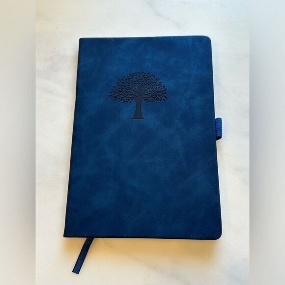 Navy Journal with Tree Image and Lined Pages - Picture 1 of 10